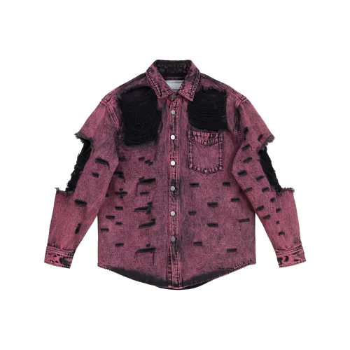 VANN VALRENCÉ Denim Jacket Unisex Berry Purple
