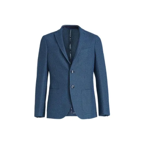 ETRO SS23 Бизнес-костюм Мужской Темно-синий