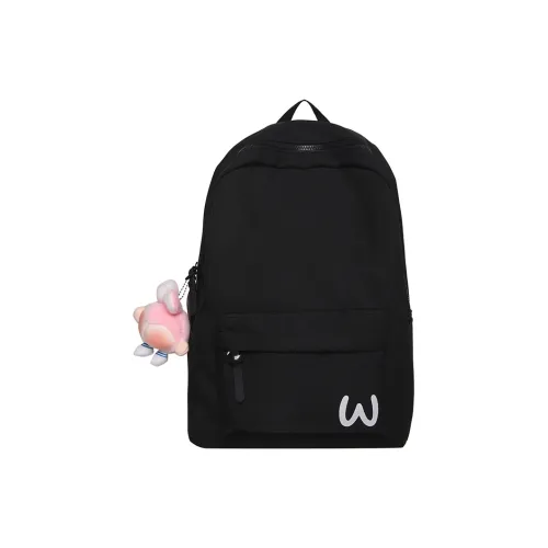 PULEWEI Nylon Backpack Standard Unisex Black Yellow Light Blue PULEWEI Нейлон Рюкзак Стандартный Унисекс Черный Желтый Светло-Синий