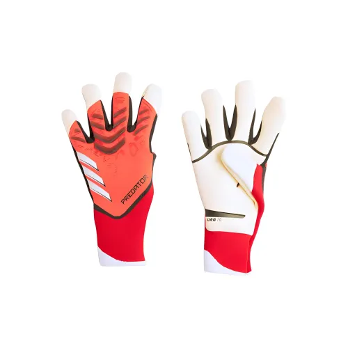 Adidas Полиамид Спортивные Перчатки Унисекс Прозрачный Красный Черный