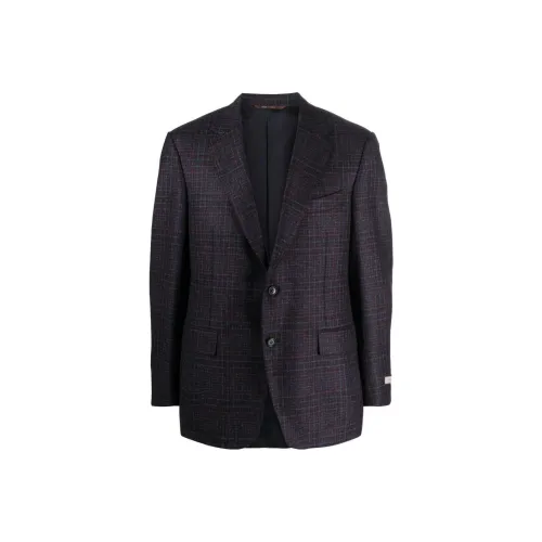 Canali Бизнес-костюм Пальто Мужской Морской Синий