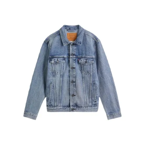 Levis Blue Men's Denim Jackets Левис Синий Мужские Джинсовые Куртки