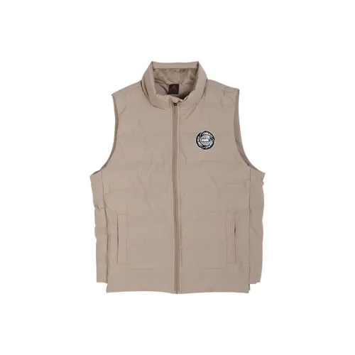 PEAK Light Gray Coffee Men's Down Vest PEAK Светло-серый Кофейный Мужской Пуховый жилет