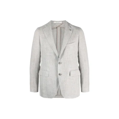 Tagliatore FW23 Бизнес-костюм Пальто Мужской Светло-серый