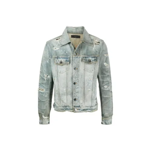 AMIRI Blue Men's Denim Jackets  
AMIRI Синий Мужские Джинсовые Куртки