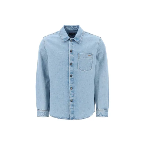 A.P.C. Joint Paragraph Светло-Синий Мужской Джинсовый Куртка