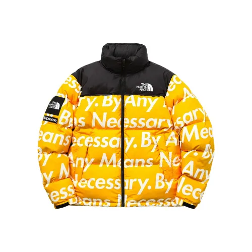 Supreme x The North Face By Any Means Nuptse Куртка Желтая Tnf Joint Series FW15 Пуховик Унисекс
