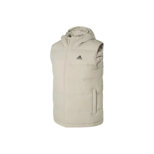 Adidas Gray Men's Down Vest Adidas Серый Мужской Пуховый жилет
