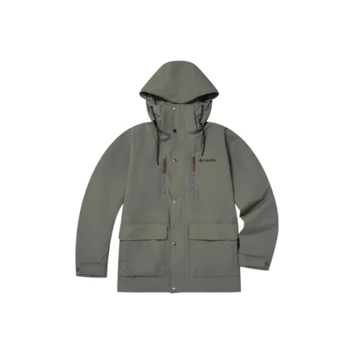 Columbia Водонепроницаемый и Ветрозащитный Ветровка Мужской Зеленый