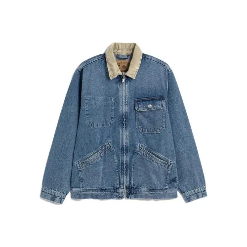 GAP совместный бренд x Sean W Деним Куртка Унисекс Синий