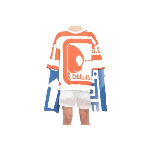 WALTER VAN BEIRENDONCK Рубашка Мужская Синяя Красная