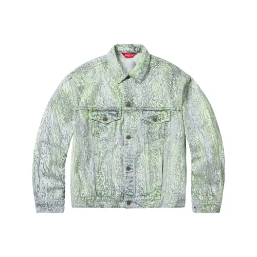 Supreme Унисекс Джинсовые Куртки