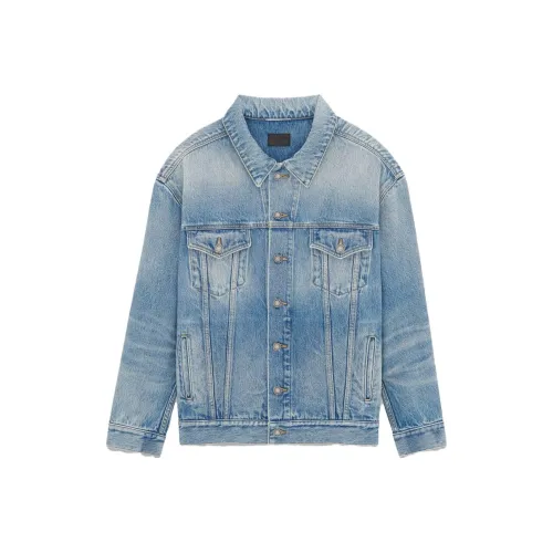 SAINT LAURENT Denim Jacket Men's Blue