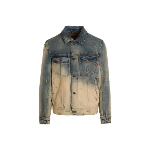 DIESEL Светло-синие мужские джинсовые куртки