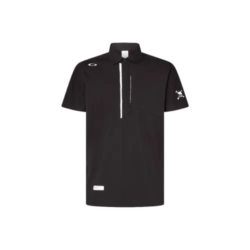 Oakley Черепа Synchronism Valuable Рубашка Поло Мужская Черная