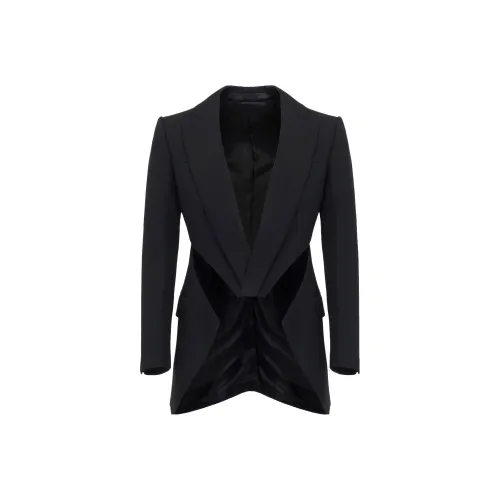 Alexander McQueen SS23 Бизнес-костюм Пальто Мужской Черный