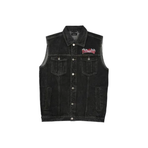 Thrasher Черные Унисекс Жилеты