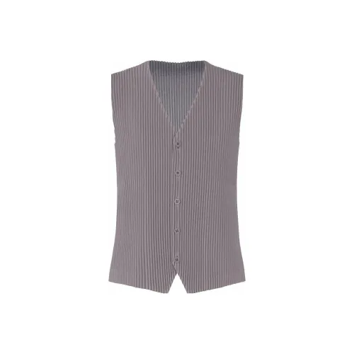 Homme Plissé Issey Miyake Серый Мужской Жилеты