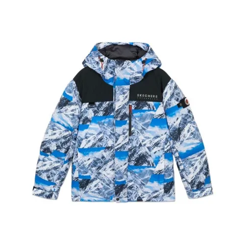 Skechers Темно-синий Синий Мужской Пух