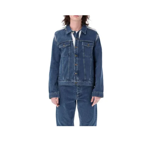 Y Project Blue Men's Denim Jackets Y Project Синий Мужские Джинсовые Куртки