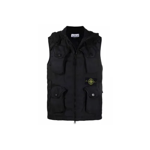 Stone Island Черные Мужские Жилеты