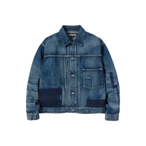 NEIGHBORHOOD совместный бренд Мужские Джинсовые куртки