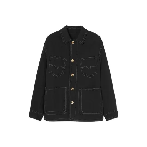 VERSACE Denim Jacket Men's Black