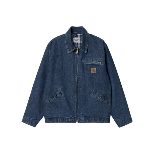 Carhartt WIP Denim Куртка Мужская Выстиранная Синяя