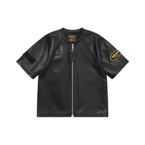 Supreme X Vanson Leathers Co Брендированная Серия Куртка Унисекс