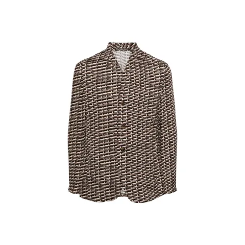 GIORGIO ARMANI SS24 Бизнес-костюм Пальто Мужской Умбра