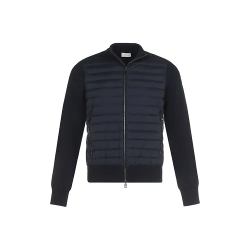 Moncler Кардиган Пуховик Мужской Темно-синий