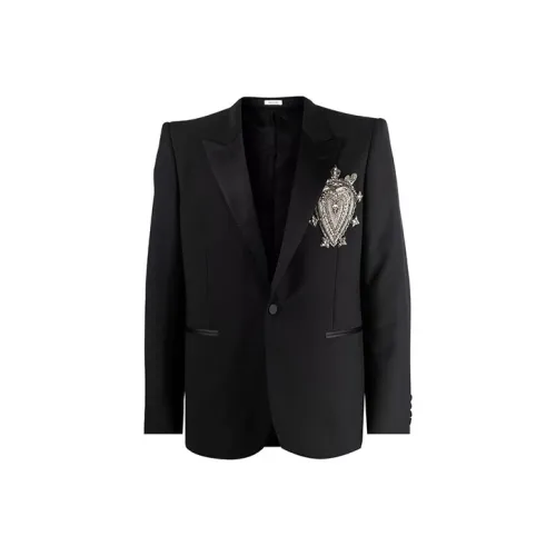 Alexander McQueen Черные Мужские Деловые Костюмы