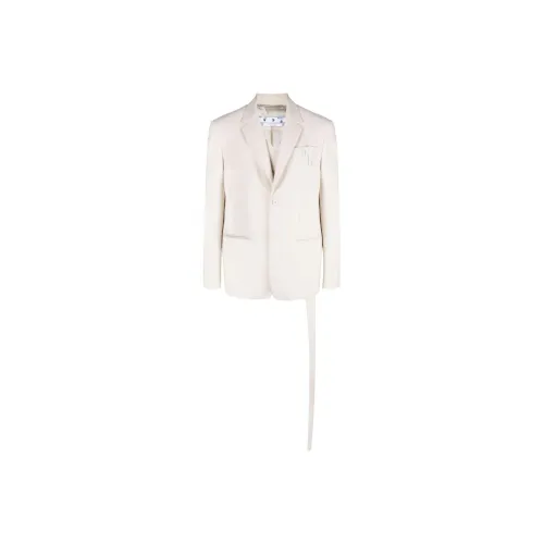 Off Белый SS22 Бизнес Костюм Мужской Белый