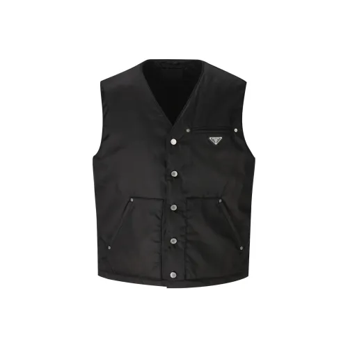 PRADA Мужские черные жилеты