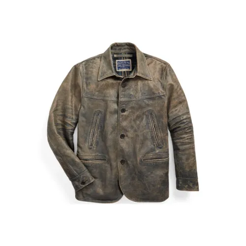 Double RL Куртки и Пальто Мужской Серый Коричневый