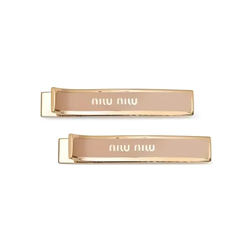 MIU MIU Заколки для волос Женские Розово-бежевый