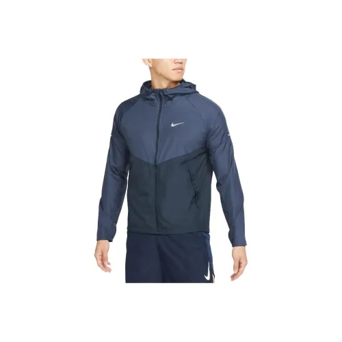 Nike MILER Темно-синие мужские куртки