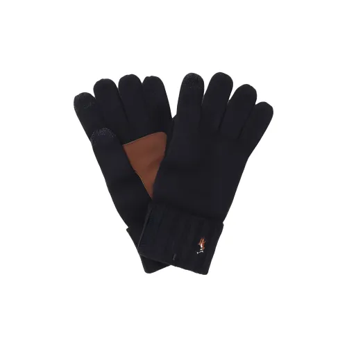 Polo Ralph Lauren Шерсть Овчина Вязаные перчатки Мужские Синие
