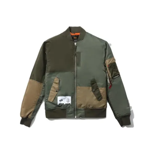 Совместный бренд с Alpha Industries Зеленый Мужской Куртки