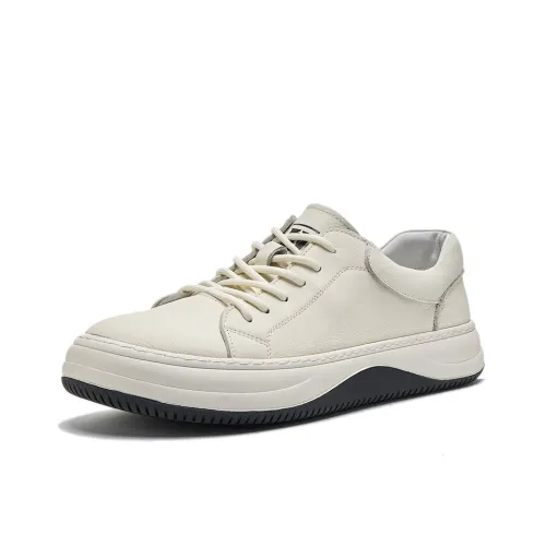 SENJIALUO Скейтборд Кроссовки Низкие Белые Мужские