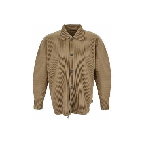 Homme Plissé Issey Miyake Куртки и Пальто Мужской Светлый Умбра