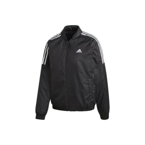 Adidas Черные Женские Объемные Куртки (Пуфы)