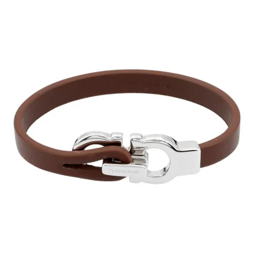 FERRAGAMO Кожа Браслеты Унисекс Коричневый