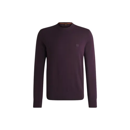 Hugo Boss Темно-фиолетовый Мужской Трикотаж