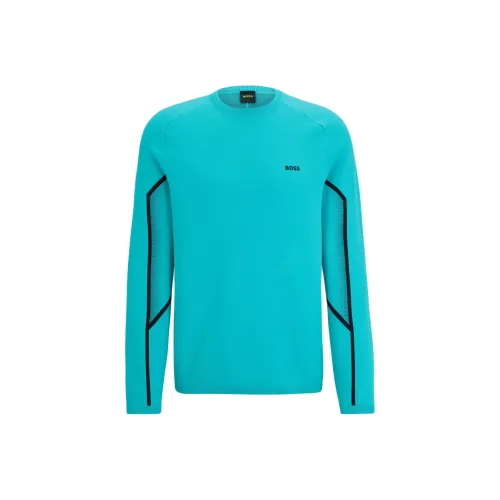 Hugo Boss Трикотаж Мужской Бирюзовый