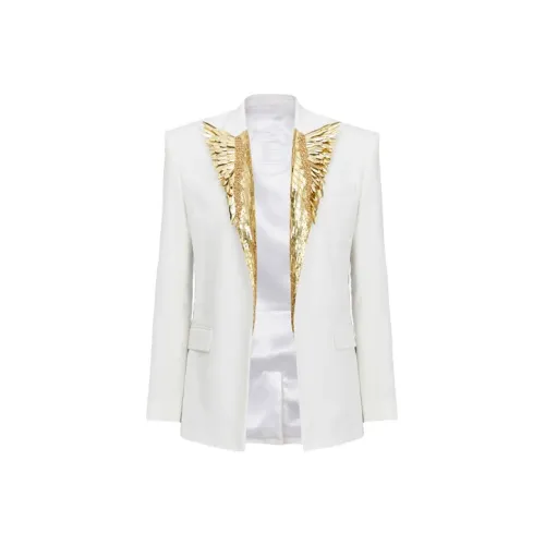 BALMAIN Белый Мужской Деловой Костюм