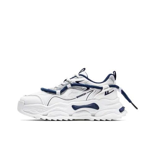 Warrior противоскользящие и износостойкие увеличивающие высоту низкие топовые кроссовки с толстой подошвой мужские белые темно-синие серые