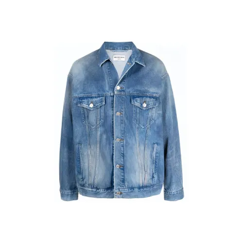 Balenciaga Denim Jacket Loose Fit Unisex Blue Баленсиага Деним Куртка Свободного кроя Унисекс Синий