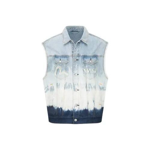 EVISU Джинсовый синий Мужские жилеты