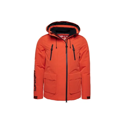 SUPERDRY Куртки и пальто Мужской Ярко-оранжевый